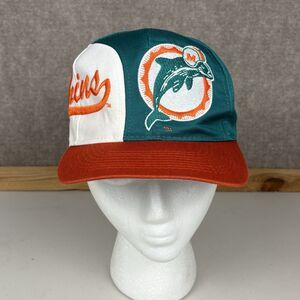 Vintage Miami Dolphins SnapBack Hat Cap Mens NFL Pro Line Football Logo 7 Script